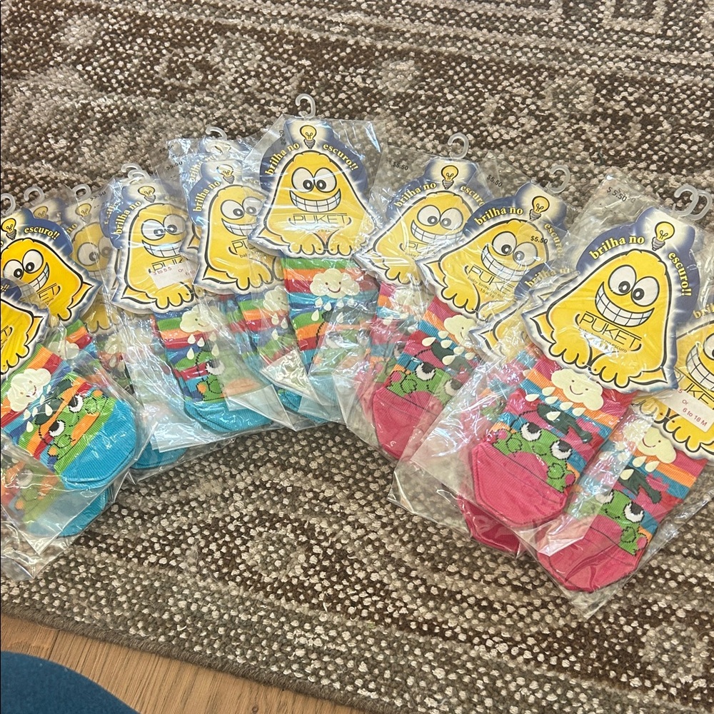 13 pairs Colorful Cartoon Character Socks Set